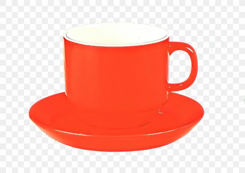 Coffee Cup, PNG, 2666x1885px, Cup, Coffee Cup, Drinkware, Orange, Red Download Free