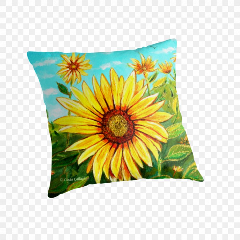 Common Sunflower Cushion Throw Pillows Sunflower Seed, PNG, 875x875px, Common Sunflower, Common Daisy, Cushion, Daisy Family, Family Download Free
