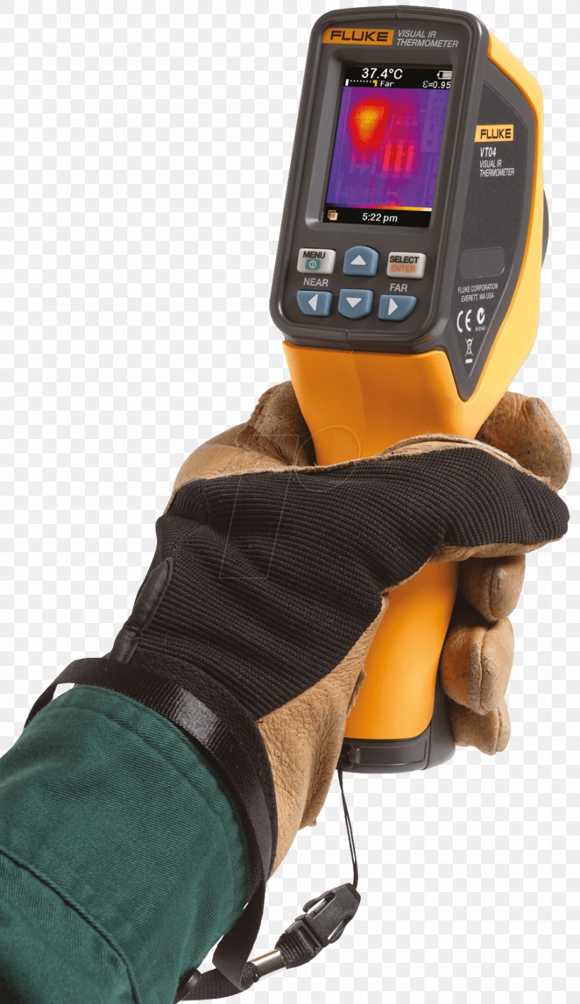 Infrared Thermometers Thermographic Camera Fluke VT04 Visual IR Thermometer Fluke Corporation, PNG, 902x1560px, Infrared Thermometers, Aparat Fotografic, Camera, Electronic Device, Fluke Corporation Download Free