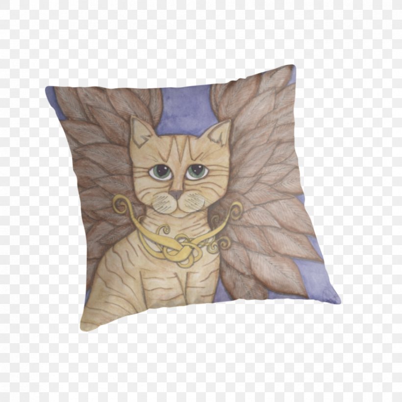 Whiskers Cat Kitten Throw Pillows, PNG, 875x875px, Whiskers, Cat, Cat Like Mammal, Cushion, Kitten Download Free