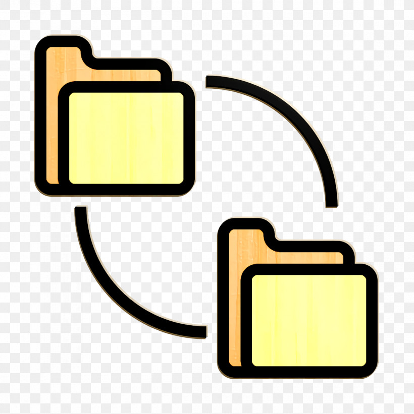 Files And Folders Icon Folders Icon Folder And Document Icon, PNG, 1160x1162px, Files And Folders Icon, Folder And Document Icon, Folders Icon, Line, Yellow Download Free