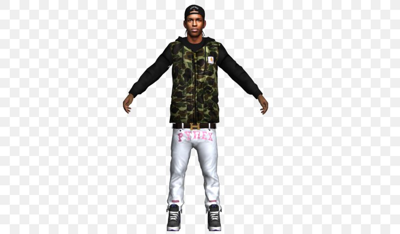 Grand Theft Auto: San Andreas Grand Theft Auto V San Andreas Multiplayer Grand Theft Auto: Vice City PlayStation 2, PNG, 640x480px, Grand Theft Auto San Andreas, Aap Rocky, Asap Mob, Cheating In Video Games, Clothing Download Free