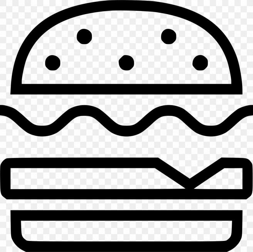 Hamburger Button Bread Restaurant Clip Art, PNG, 980x978px, Hamburger, Black And White, Bread, Burger King, Cuisine Download Free
