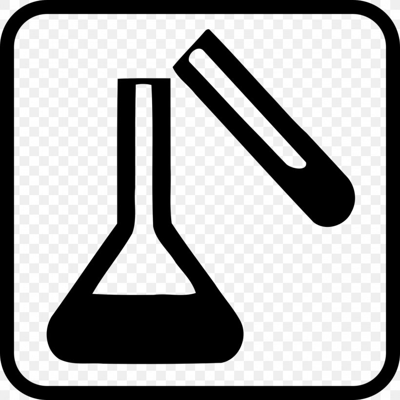 Laboratory Symbol Chemistry Science Clip Art, PNG, 1280x1280px, Laboratory, Beaker, Black And White, Chemielabor, Chemistry Download Free