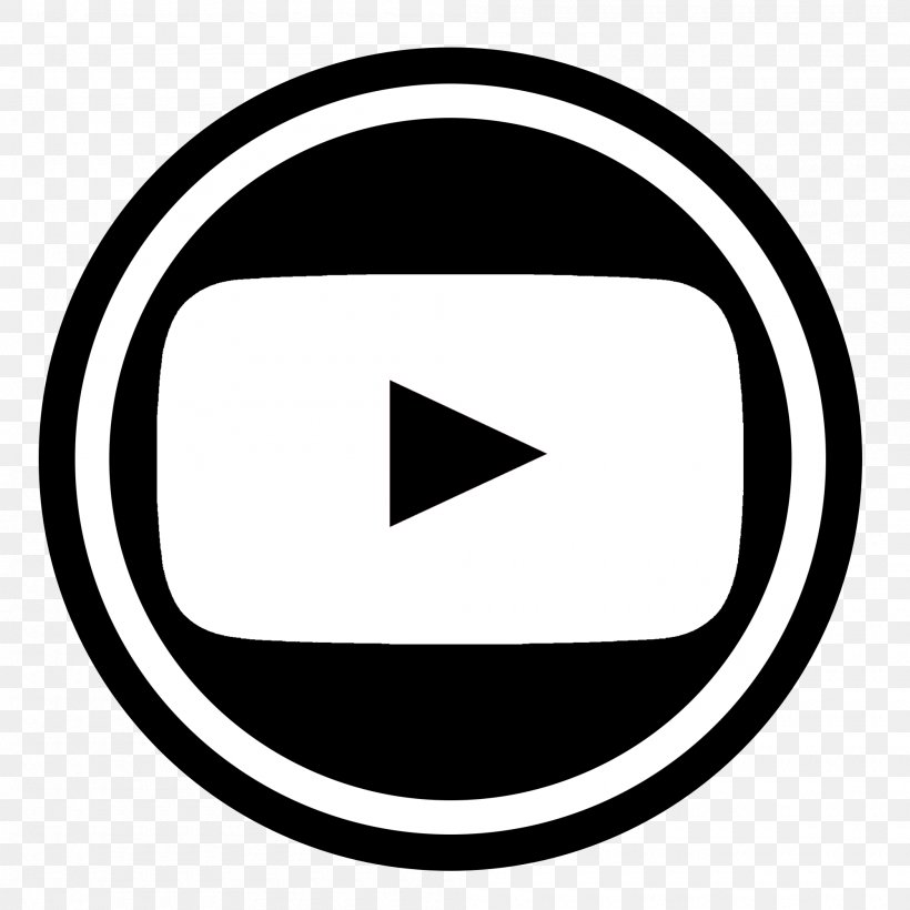YouTube Download, PNG, 2000x2000px, Youtube, Area, Black, Black And White, Brand Download Free