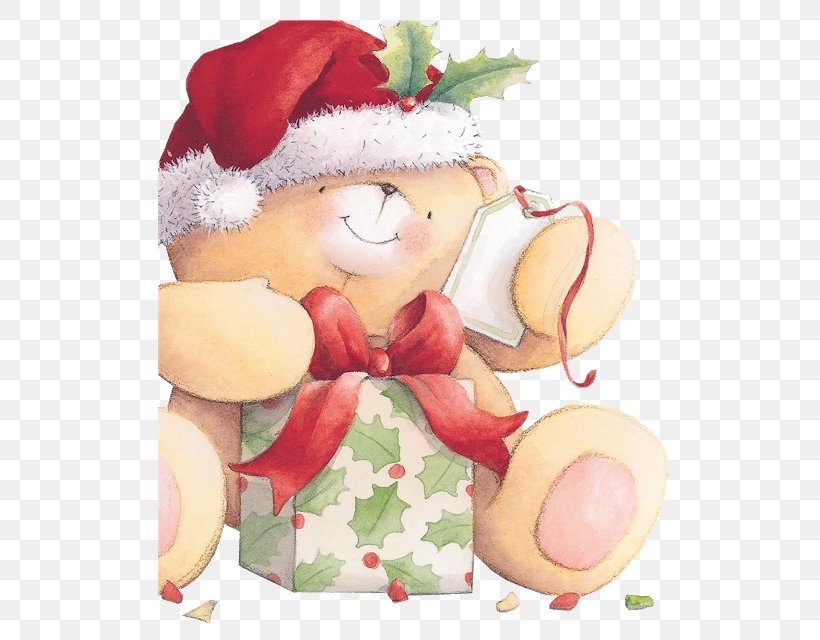 Bear Christmas Card Santa Claus Forever Friends, PNG, 578x640px, Watercolor, Cartoon, Flower, Frame, Heart Download Free