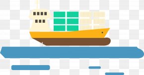 Vector Of Transport Ship - Graphic Design Container Ship Transport PNG