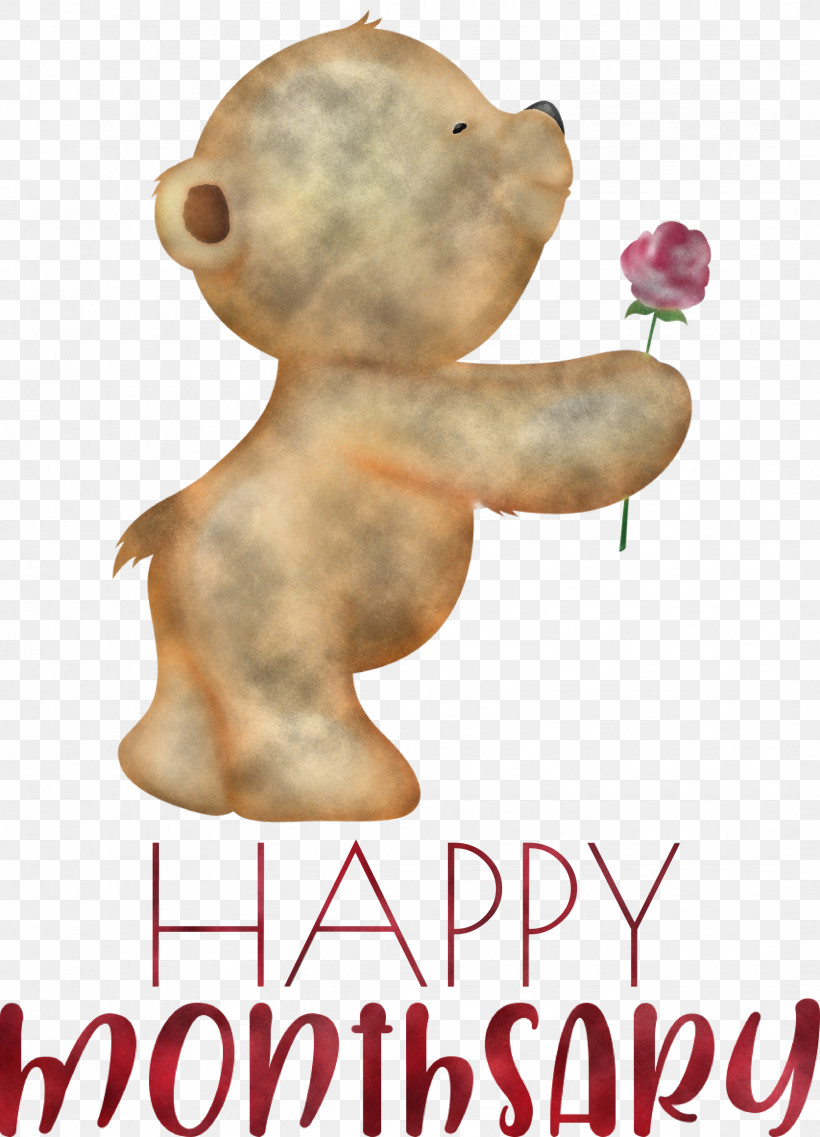 Happy Monthsary, PNG, 2163x3000px, Happy Monthsary, Bears, Meter, Snout, Teddy Bear Download Free