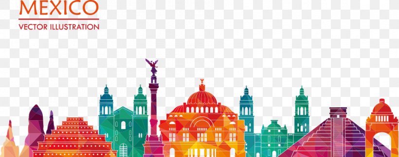 Mexico City Royalty-free Drawing Illustration, PNG, 951x376px, Mexico City, Art, Brand, Drawing, Graphic Arts Download Free