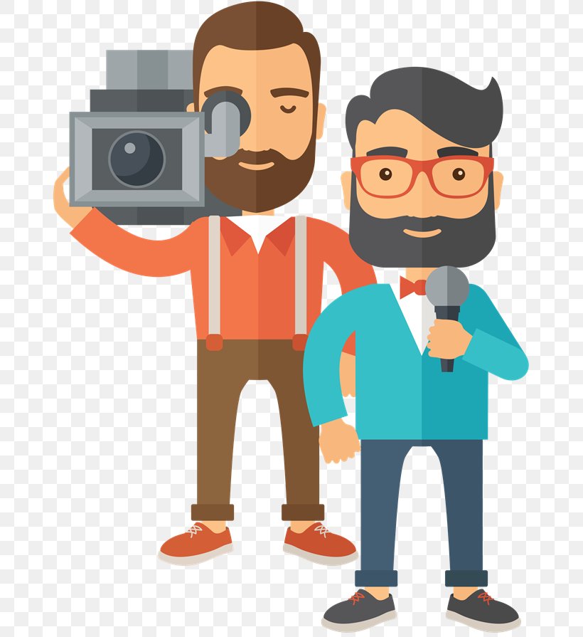 Royalty-free Journalist Stock Photography Television, PNG, 674x895px, Royaltyfree, Broadcasting, Camera Operator, Cartoon, Human Behavior Download Free
