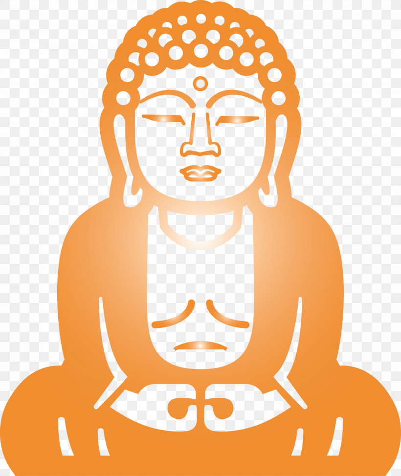 Buddha, PNG, 2524x2999px, Buddha, Guru, Head, Meditation, Orange Download Free
