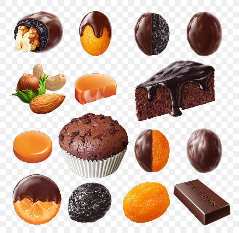 Chocolate Truffle Chocolate Cake Muffin Praline, PNG, 800x800px, Chocolate Truffle, Bonbon, Cake, Chocolate, Chocolate Balls Download Free