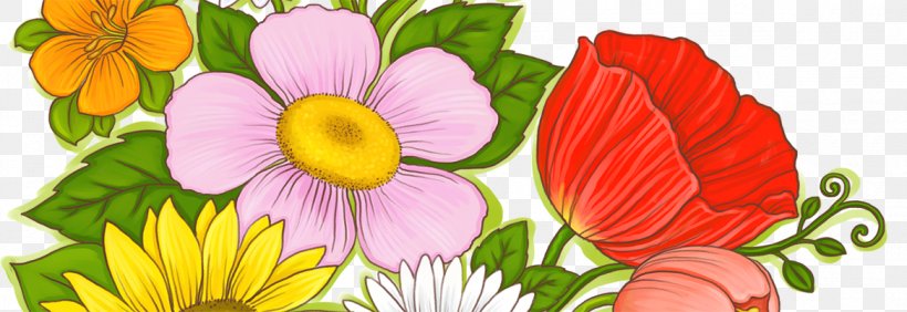 Flower Cartoon Illustration, PNG, 1168x402px, Flower, Annual Plant, Cartoon, Common Sunflower, Cut Flowers Download Free