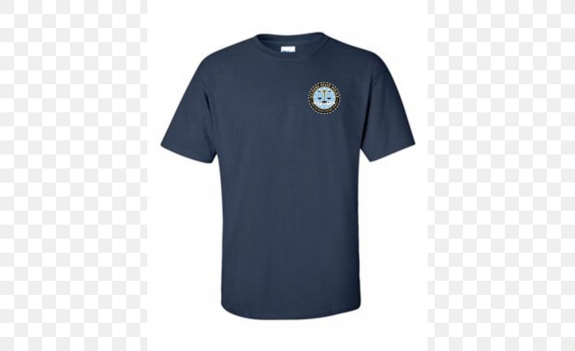 Printed T-shirt Gildan Activewear Sleeve, PNG, 500x500px, Tshirt, Active Shirt, Blue, Brand, Clothing Download Free