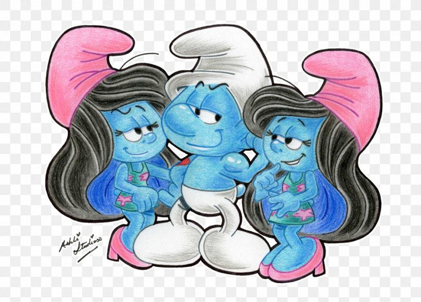 Smurfette Hefty Smurf Papa Smurf The Smurfs, PNG, 950x683px, Smurfette, Art, Cartoon, Character, Deviantart Download Free